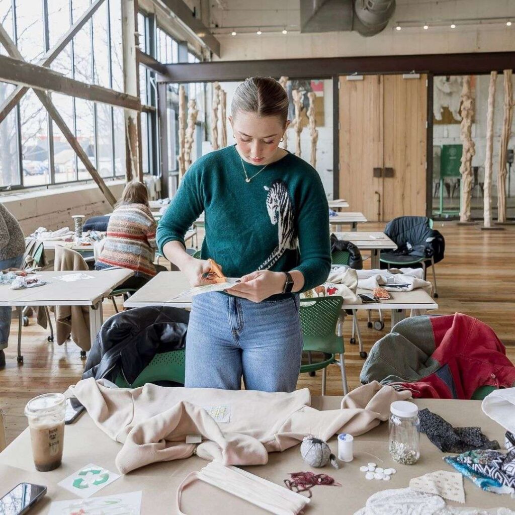 behind the scenes photo from FABSCRAP