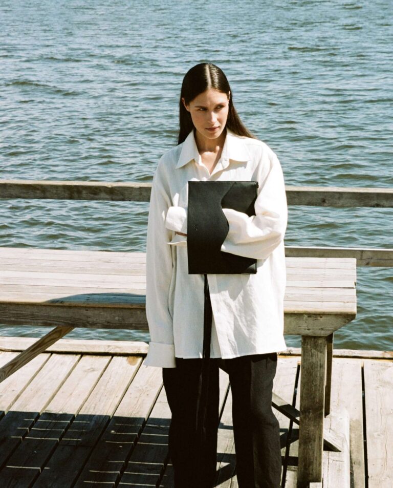 black clutch from the brand ASK Scandinavia